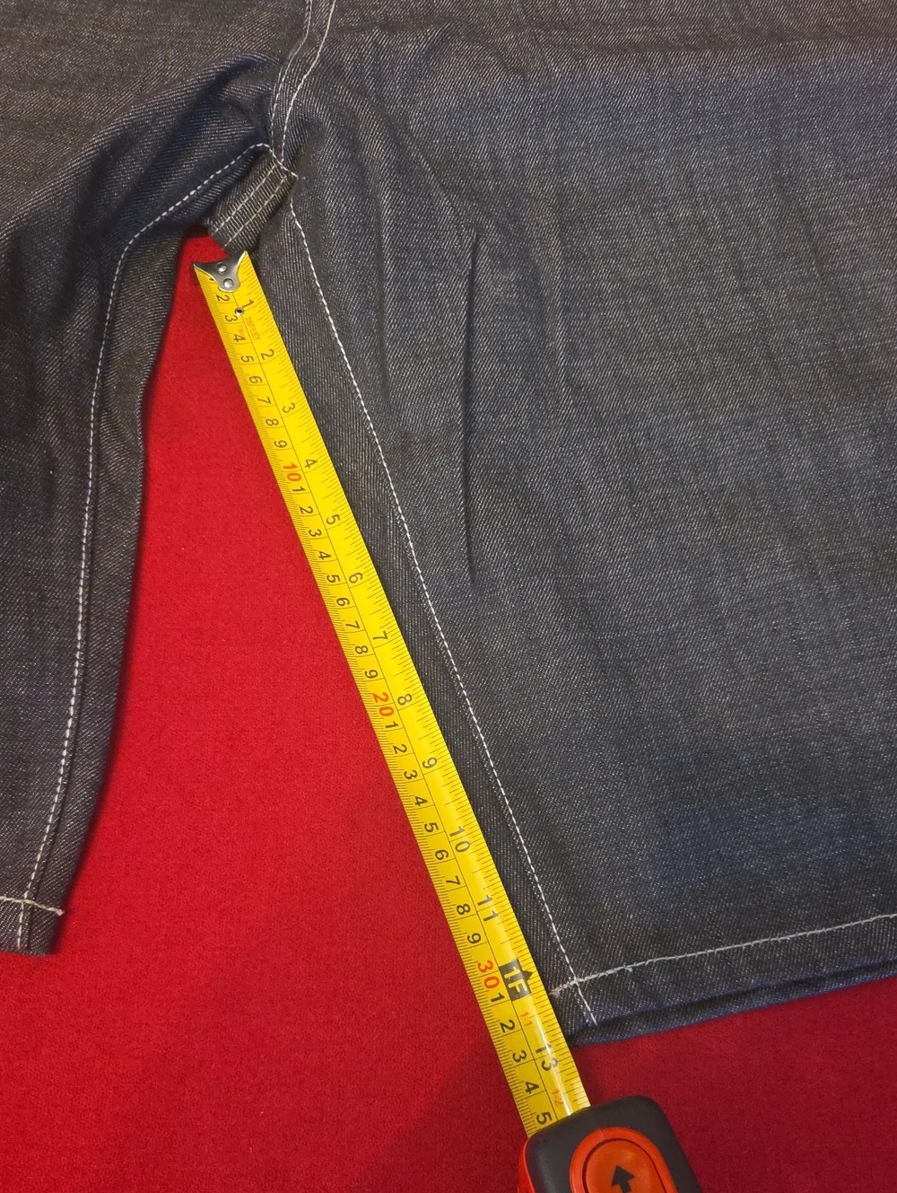 Men's waisr size 36 long Dark Gray Denim Shorts - Classic Back Pocket Design